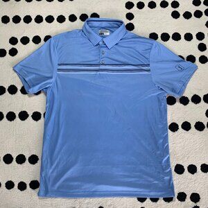 PGA Tour Golf Polo Shirt Mens XL Blue Pro Series Athletic Fit Outdoor Activewear